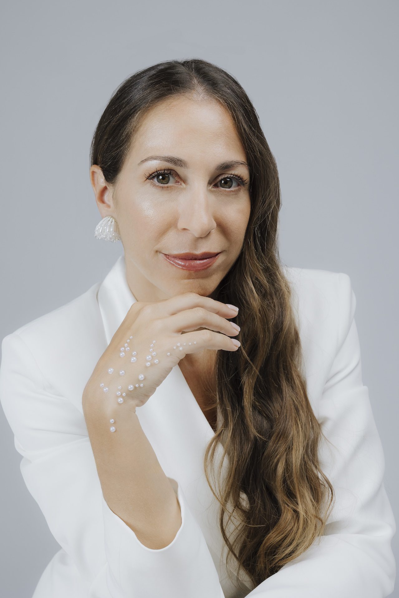 Primo piano della wedding planner Costanza Giaconi, CEO e Founder di Bianco Bouquet